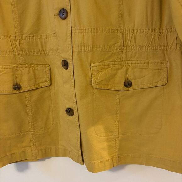 Talbots Mustard Utility Jacket 1X NWT Retails $159 - Picture 4 of 12